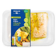 Hake Fillets with Garlic & Herb