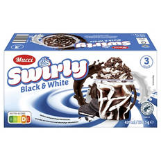 Swirly 3 x 140 ml, Schokolinsen