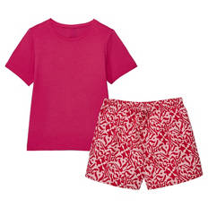 Damen Pyjama, Rot, S 36/38