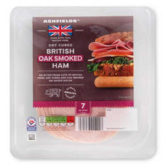 British Dry Cured Oak Smoked Ham 7 Slices