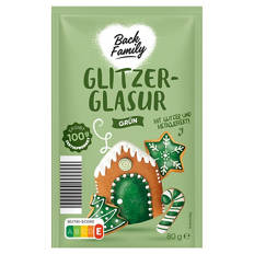 Glitzerglasur 80 g, Grün