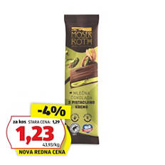 Polnjena čokoladna tablica, pistacija