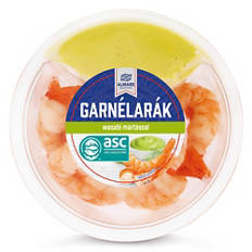 Garnélarák mártogatóssal, wasabi-mártással, 100 g