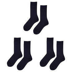 Damen oder Herren Socken ohne Gummi, 3er-Pack, Maritime, 35/38