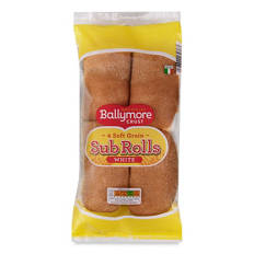 White Soft Grain Sub Rolls