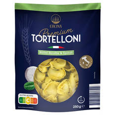 Gourmet Tortelloni 250 g, Büffel-Ricotta & Spinat