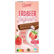 Milchriegel 200 g, Erdbeere-Joghurt