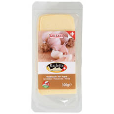 Fromage à raclette en tranches, ail