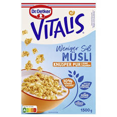 Vitalis 1,5 kg, Weniger Süß Knusper Pur