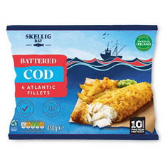 Battered Atlantic Cod Fillets 4 Pack