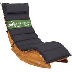 Auflage Saunaliege, Anthrazit
