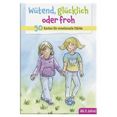 Gefühlekarten für Kinder, Wütend, glücklich oder froh