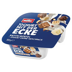 MÜLLER,  Joghurt mit der Ecke 150g, Waffelwürfel