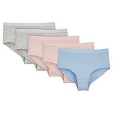 Kinder Unterwäsche, Mädchen 5er Pack, Pink/Blau/Grau, Gr. 122/128
