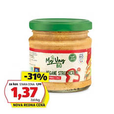 Bio veganski namaz,  paprika - čili