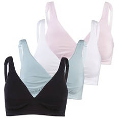 Damen Soft Bralette, 2er-Pack, Schwarz/Grün, 75B