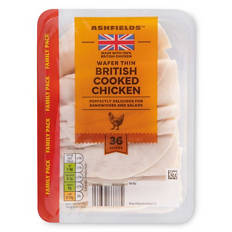 British Wafer Thin Roast Chicken Family Pack 36 Slices