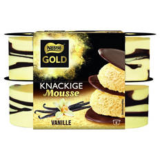 Knackiges Mousse 4 x 57 g, Vanille