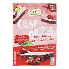 Barre aux fruits, cranberry-cerise