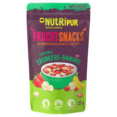 Fruchtsnacks 25 g, Erdbeere-Banane