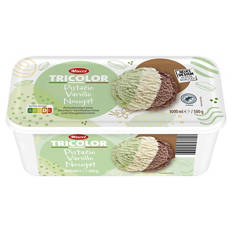Eisschale Tricolor 1 l, Pistazie-Vanille-Nougat