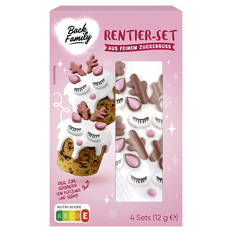Zuckerfiguren Set Rentier 12 g