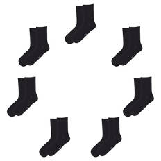 Socken 7er-Pack, Schwarz, 35/38