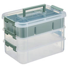 Stapelbare Boxen mit Griff, Or Model, grün