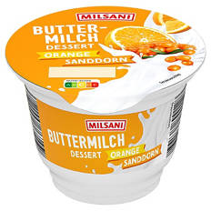 Fruchtbuttermilch Dessert 200 g, Orange-Sanddorn