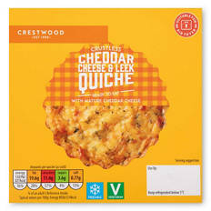 Individual Cheddar & Leek Quiche