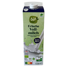 Frische Bio-Vollmilch 3,8 % 1 l