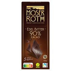 Edel Bitter Schokolade 125 g, Edelbitter 90 %
