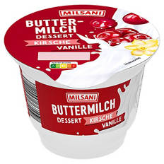 Fruchtbuttermilch Dessert 200 g, Kirsche-Vanille