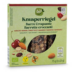 Bio-Knusperriegel, Kirsch-Mandel