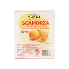Scamorza affumicata a fette