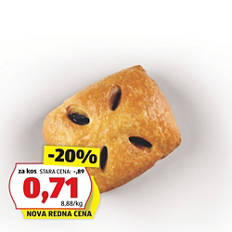 Navihanček s čokoladno-lešnikovim nadevom