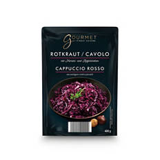 Specialità di crauti, mela e cavolo rosso con castagne