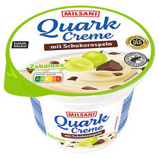 Quarkcreme mit Schokoraspeln 200 g, Zabaione