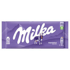 Tafelschokolade 90 g, Alpenmilch