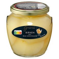 Gourmet Pfirsiche/Birne 580 ml, Birnen Rum-Aroma