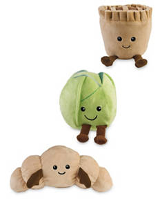 Crinkle Food Dog Toy