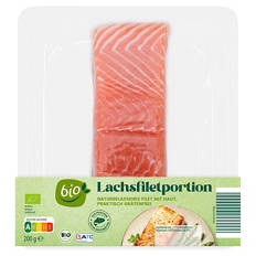 Frisches Bio-Lachsfilet 200 g