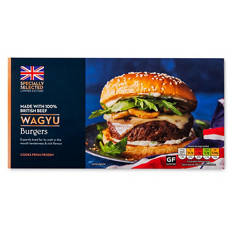 Made with 100% British Beef Wagyu Burgers