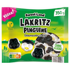 Vegane Lakritz Favoriten, Lakritz Pinguine, 350g