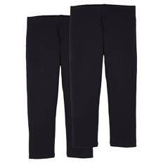 Damen Capri-Leggings 2er Pack, Schwarz, S 36/38