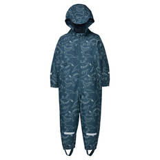 Kinder Regenoverall, grau blau, 74/80