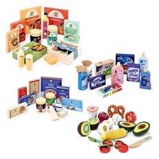 Sets de supermarché en bois