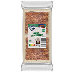 Petits gâteaux, tranches aux noisettes