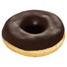 Donut mit kakaohaltiger Fettglasur