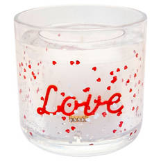 LED Glitzer Kerze, Liebe